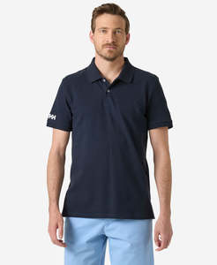 Men: CREW POLO PIQUE, Navy