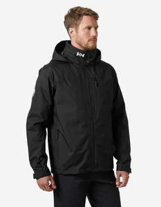 Mens Crew Collection: CREW HOODED MIDLAYER JACKET 2, Black