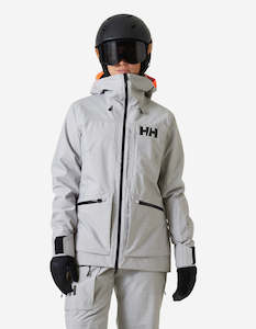 Womens Ullr Freeride: W POWDERQUEEN 3.0 JACKET, Grey Melange