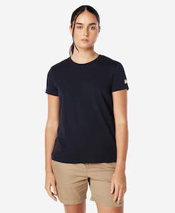Womens Tops: W CREW T-SHIRT, Navy