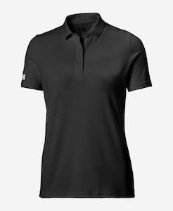 Womens Sun Protection: W CREW TECH POLO, Black