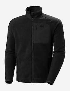 Mens Fleece: PANORAMA PILE BLOCK JACKET, Black