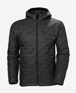 Mens Puffy Jackets: LIFALOFT HOODED INSULATOR JACKET, Black