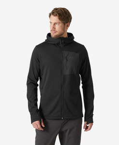 Fleece: VERSALITE HOODED FLEECE JACKET, Black