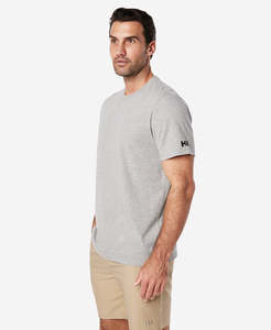 Mens Crew Collection: CREW T-SHIRT, Grey Melange