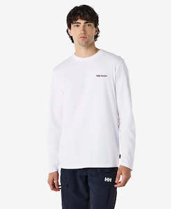 Mens Sale: LEAD LONG SLEEVE T-SHIRT, White