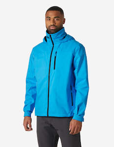 Mens Sail: CREW HOODED JACKET 2.0, Cyan