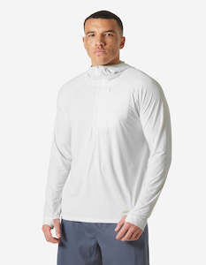 Mens Outdoor: SHINE SOLEN 1/2 ZIP HOODIE, White