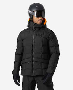 Mens Puffy Jackets: EMIKO RIDABLE PUFFY JACKET, Black