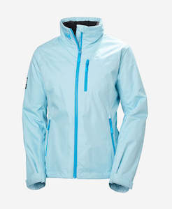 W CREW HOODED PILE JACKET, Light Cyan