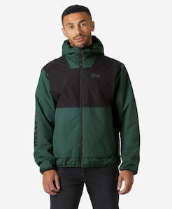 ERVIK INS RAIN JACKET, Jungle Green