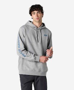 ERVIK HOODED FLEECE, Grey Melange