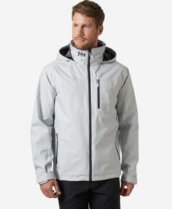 Men: CREW HOODED JACKET 2.0, Grey Fog