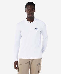 RSHYR25 CREWLINE LS POLO, White