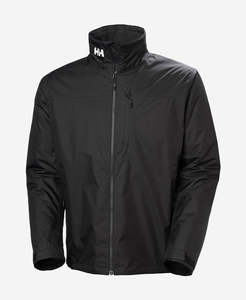 CREW HOODED PILE JACKET, Black