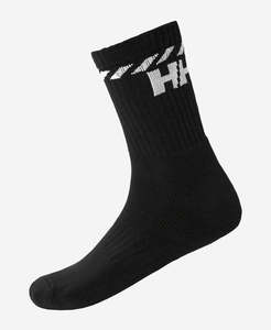 Mens Socks: COTTON SPORT SOCK 3P, Black