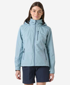 Full Price No Giftcard: W CREW HOODED JACKET 2.0, Windy Blue