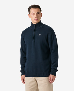 Mens Urban: SMOEGEN 1/2 ZIP SWEATER, Navy