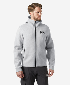 Men: HP OCEAN FZ JACKET 2.0, Grey Melange