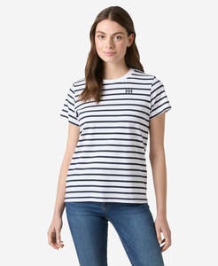 Full Price No Giftcard: W CORE GRAPHIC T-SHIRT 2.0, White Lifestyle Stripe Yd