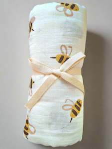 Baby Muslin Swaddle - Soft Bamboo/Organic Cotton Blend