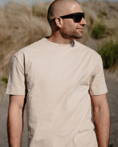 Unisex Hemp Cotton Tee M - Fawn