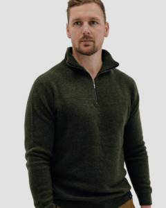Quarter-Zip M - Kea Green
