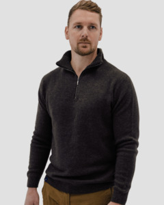 Quarter-Zip M - Charcoal