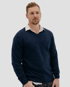 Hemprino™ Classic V-neck M - Navy