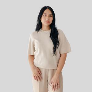 All: ZQ Merino Hemp Knit Tee - Natural
