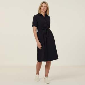 Womens Heavy Stretch Georgette Shirt Dress