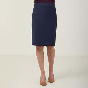 Womens Sharkskin Detail Pencil Skirt