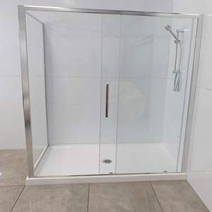 Corner Shower 1800x900 Framed Sliding Door shower