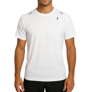 Men: Men's tennis round-neck - White