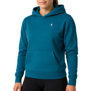 Men: French Terry hoodie - Azure