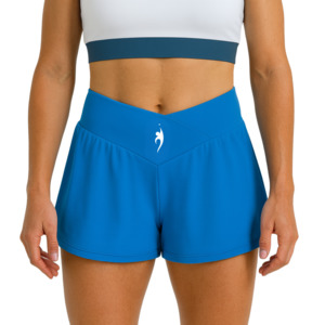 Women's performance shorts (+ inner shorts) - Blue