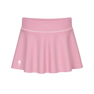 Kids: Girl's tennis skirt with compression shorts & inverted ball pockets - Pink