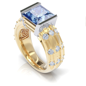 Products: The Flute in Blue Sapphire