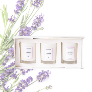 Candles Trio Gift Pack - Harmony or Calm Blends Herbal Healing