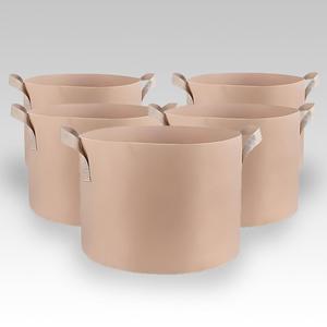 57L Tan Fabric Pot - 5 Pack