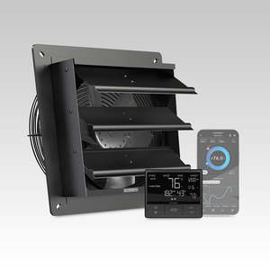 Ac Infinity Cloudline T Series Fan: AIRLIFT T10, Shutter Exhaust Ventilation Fan 12", Temperature Humidity Controller
