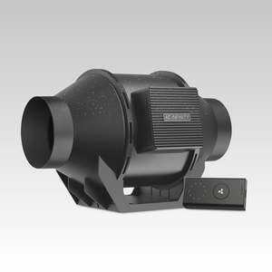 Cloudline H4, Inline Fan With Speed Controller for fungiculture, Humidity Proof IP-65 Rated