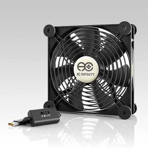 Ac Infinity Cloudline T Series Fan: Multifan S4, Quiet USB Cooling Fan, 140MM