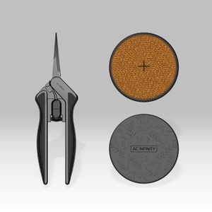 AC INFINITY Stainless Steel Pruning Shears with Cleaning Kit