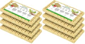 1" Rockwool Grow Cubes, 4 Sheets of 200 Plugs