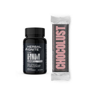 Sexual Performance Supplements: Chocolust Bars & Max Bundle Herbal Ignite