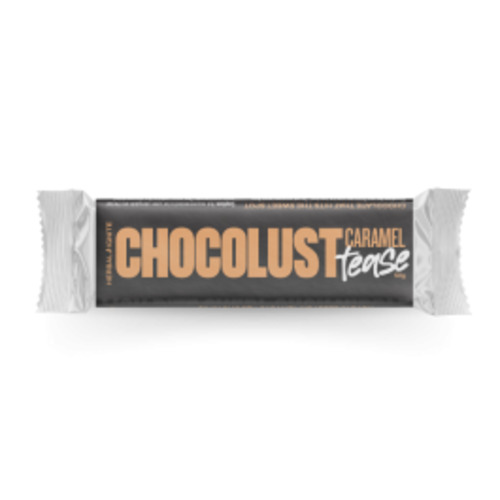 Products: Chocolust Caramel Tease Bar Dark Chocolate with Herbs