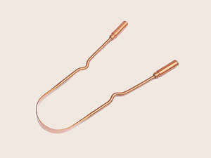 Copper Tongue Scraper Fancy