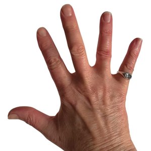 Rings: Kamahi Signet Ring - Pinky Ring – Solid Sterling Silver and Ceylon Blue Sapphire Ring