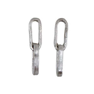 Earrings: Paperclip Chain Link Earrings – Small
